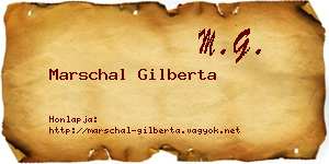Marschal Gilberta névjegykártya